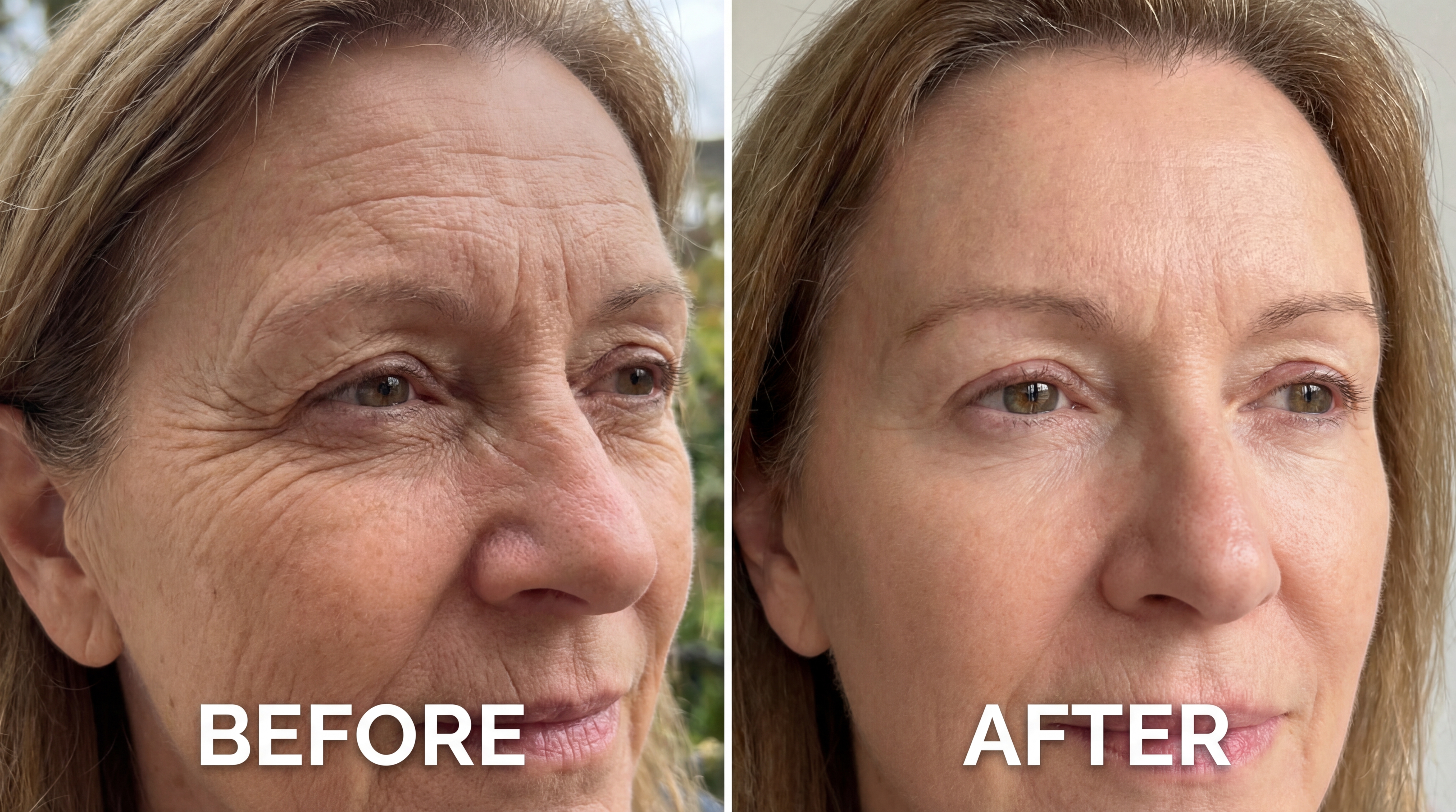 Fotona fractional laser resurfacing treatment near the eye