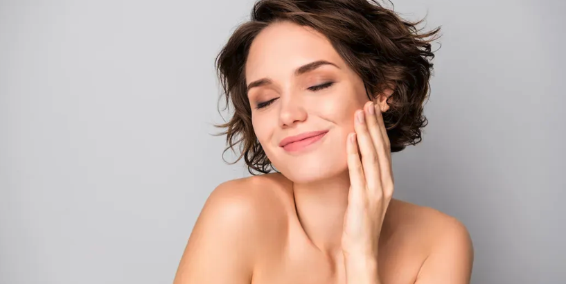 Woman with confident smile