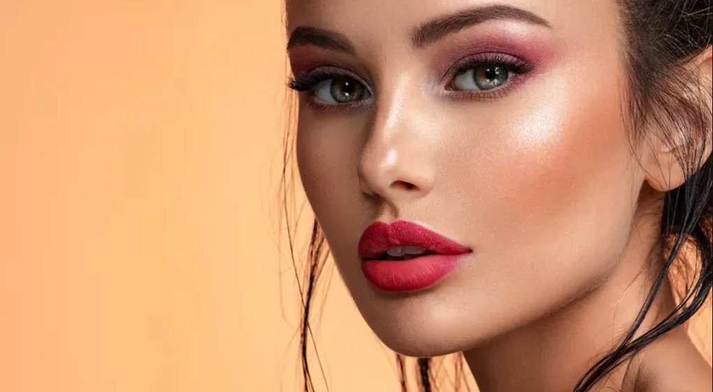 Beautiful woman with professional makeup