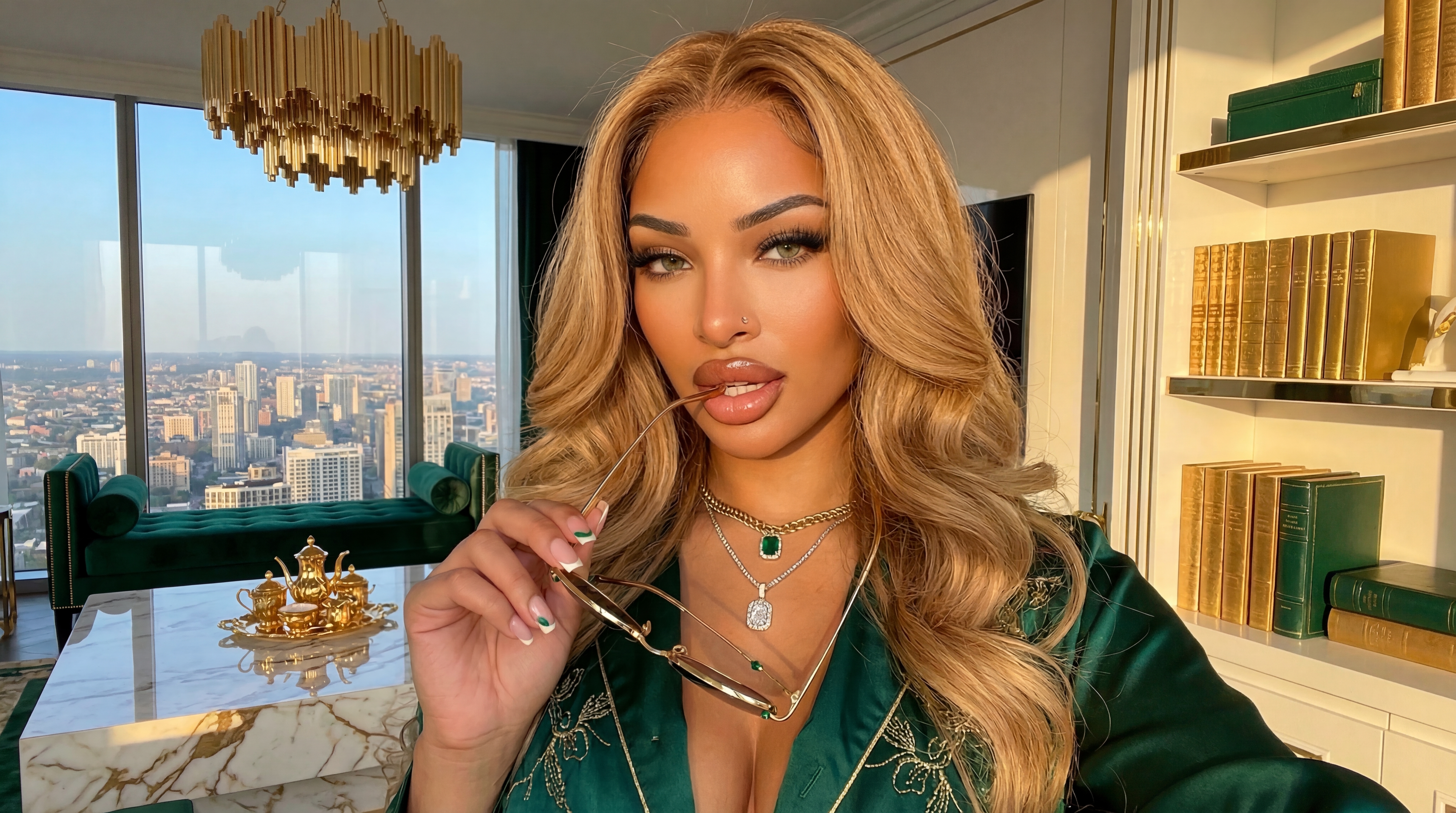 Beautiful woman with styled hair