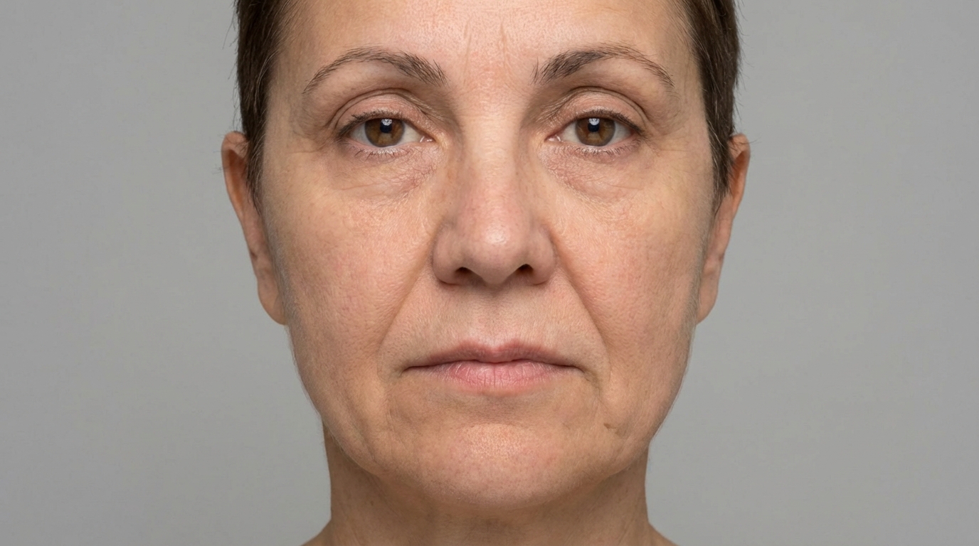 Before Nasolabial Folds Reduction - Laser Facelift